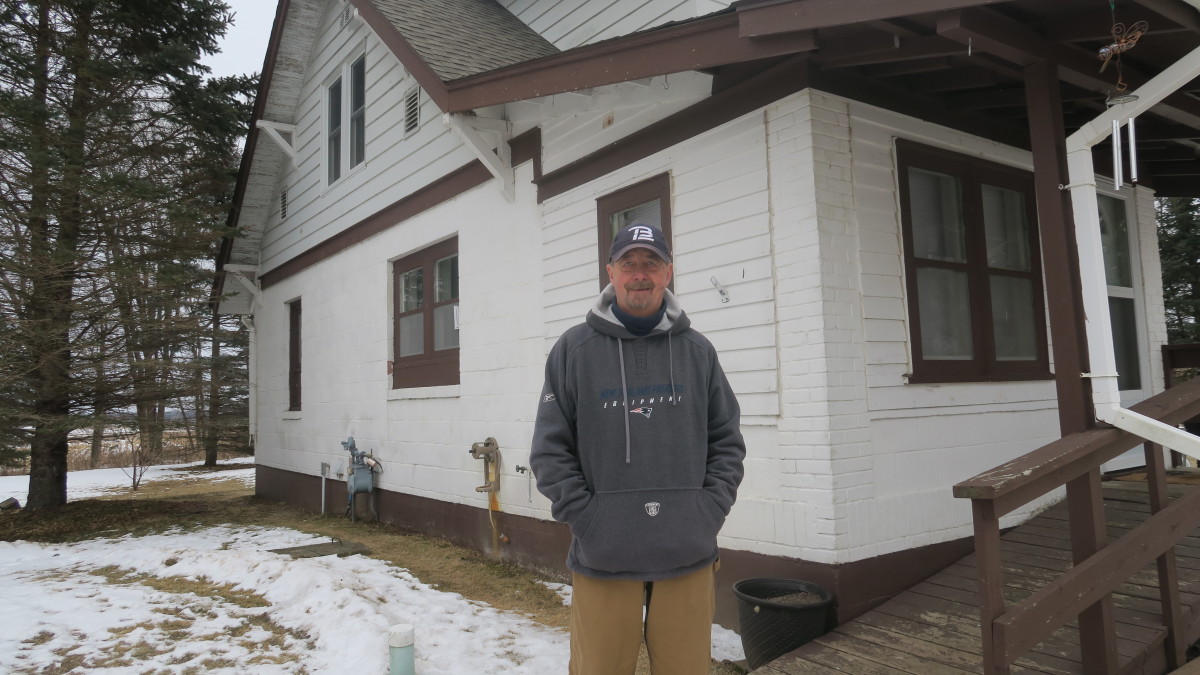 Allen Johnson on the family farm. 